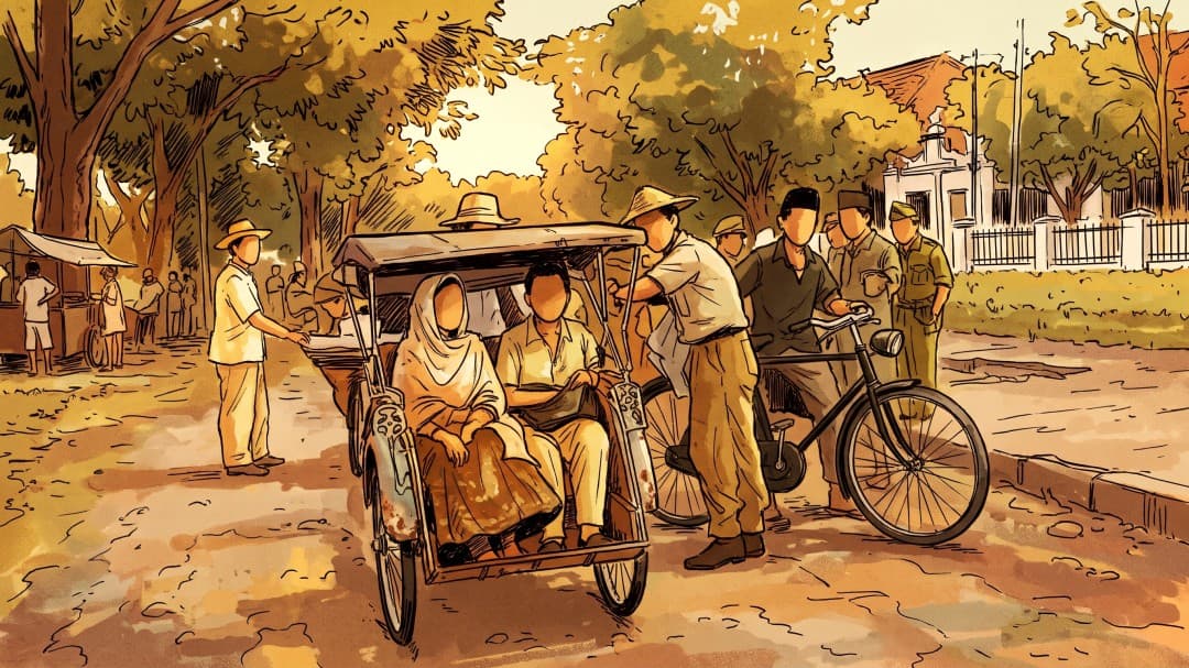 Tahun 1960-an, Gubernur Ali Sadikin Beri Jaminan Kesejahteraan untuk Pengayuh Becak Jakarta